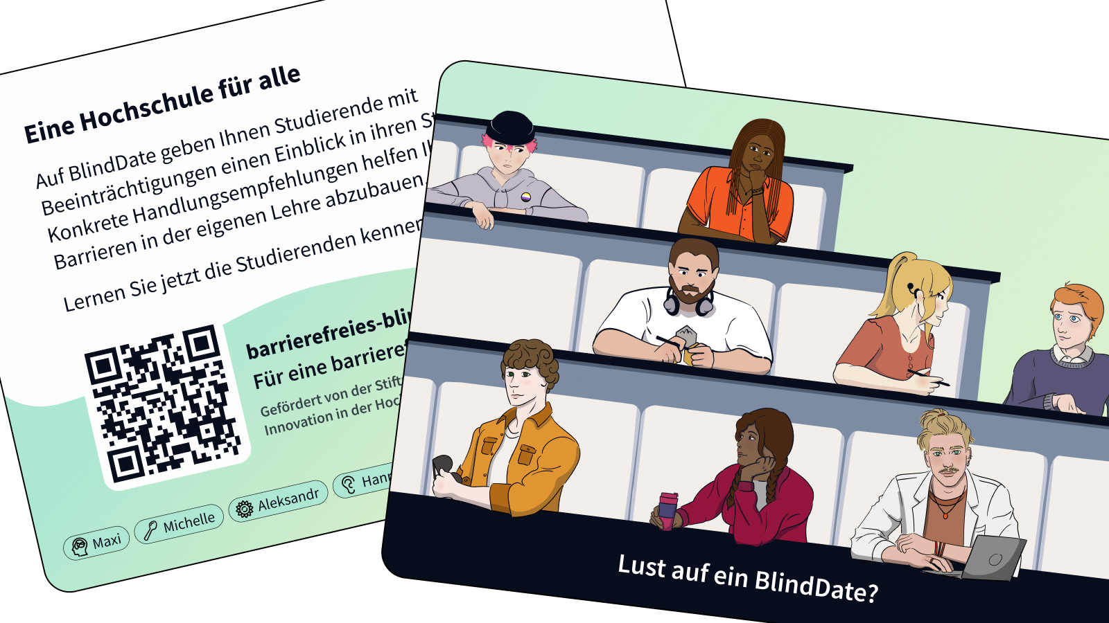 Vorschau der Postkarte über BlindDate