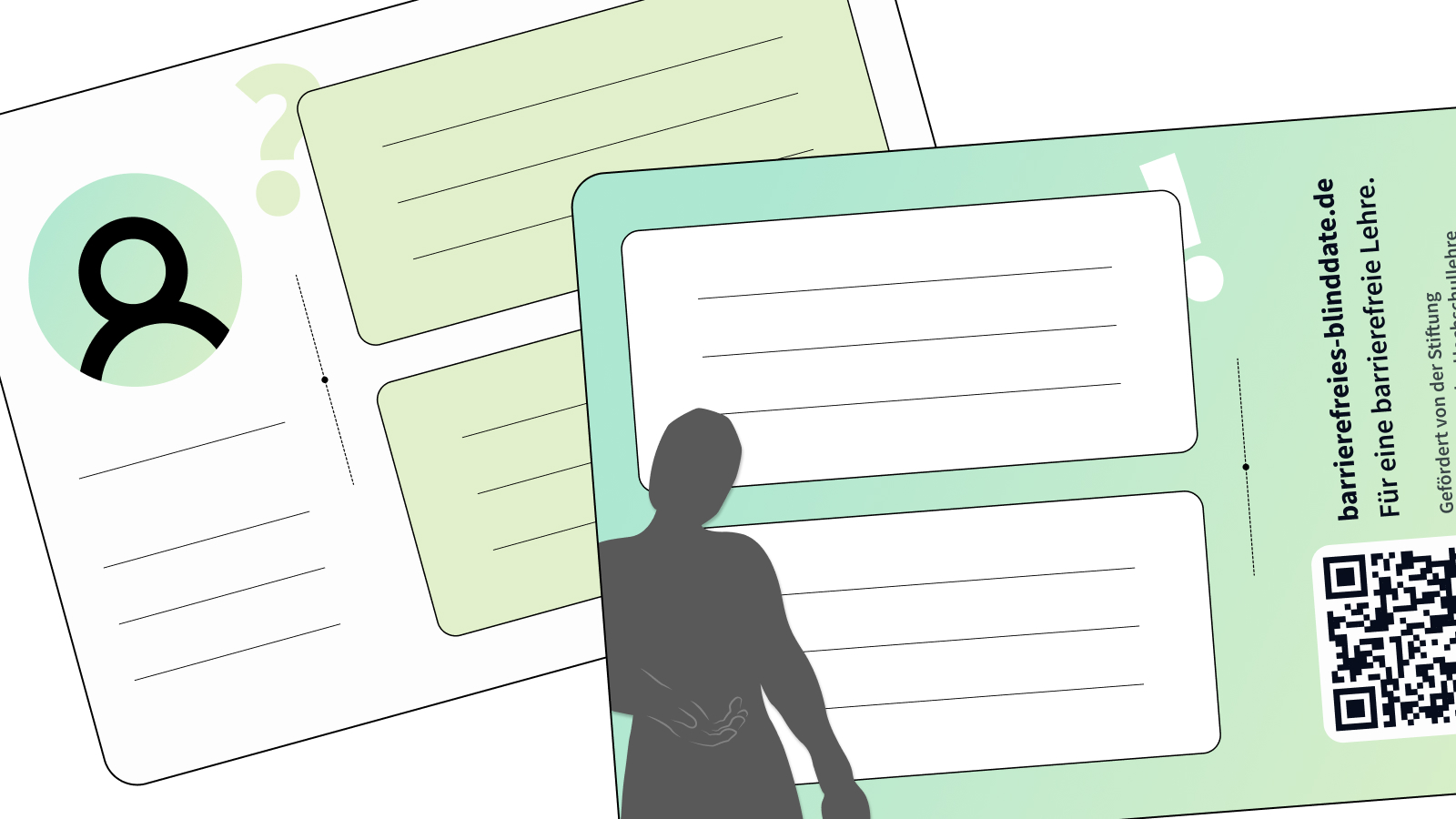 Vorschau der Postkarte über Fragen an die ausfüllende Person