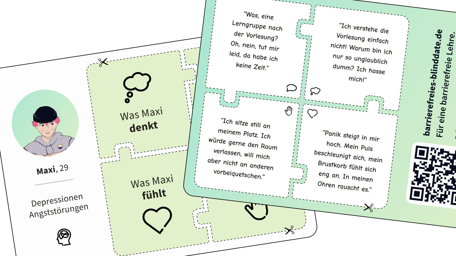 Vorschau der Postkarte über Gefühle der Persona Maxi