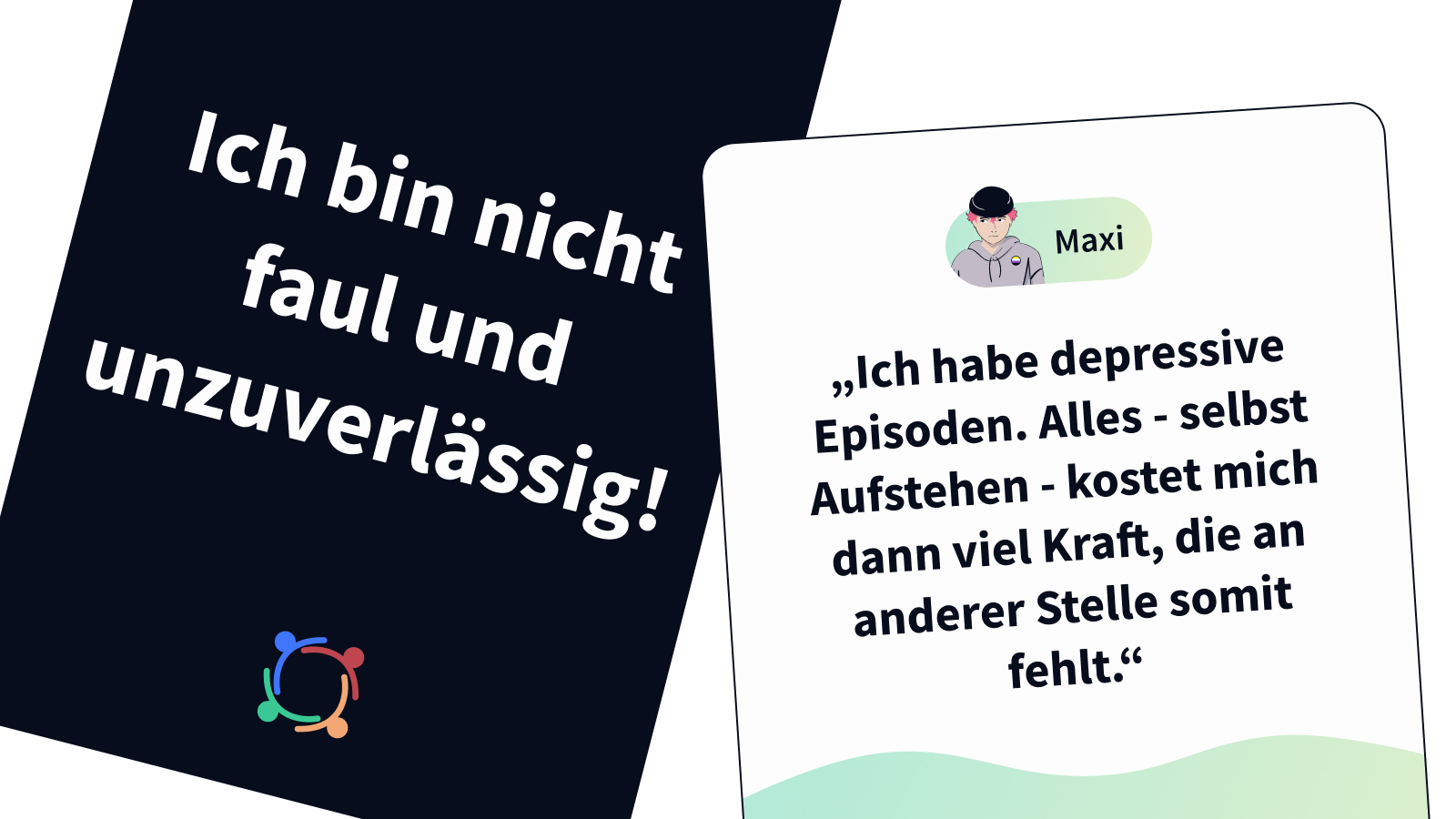 Vorschau der Postkarte über Vorurteile gegenüber der Persona Maxi